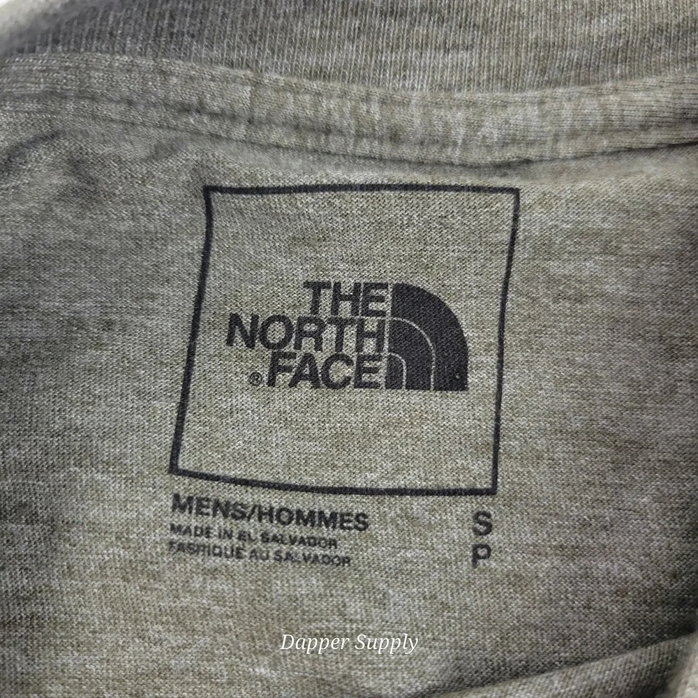 The North Face‎ Men's Small Tee Taupe Green Heather Slime Fit New